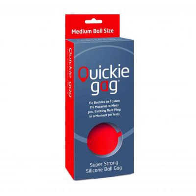 Quickie Gag Medium Ball - Red