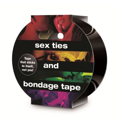 Sex, Ties & Bondage Tape - Black *Phthalate free* (case qty: 12)