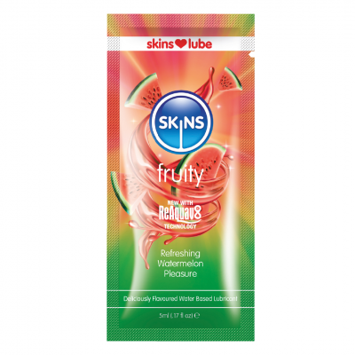 Skins Watermelon Water Based Lubricant - 5ml Foil