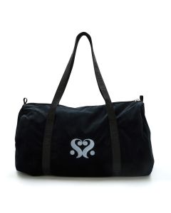 SEI MIO - Velvet Duffle Bag - Black